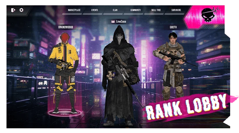 feature rank lobby