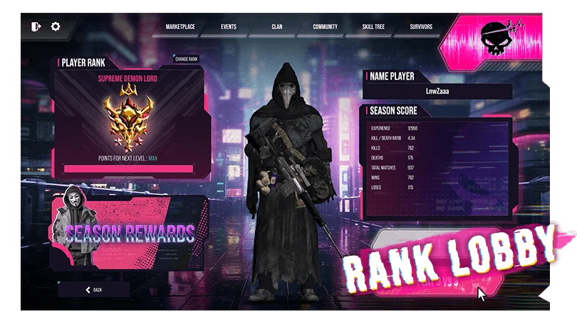 feature rank lobby